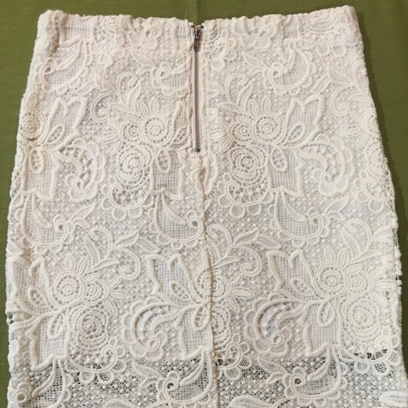 Ivory Lace Skirt - Picture 3 of 3